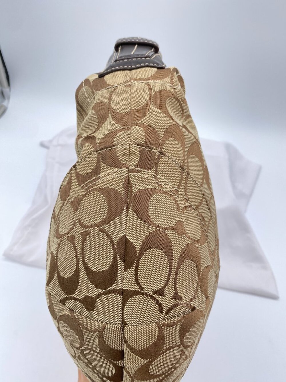 Coach Vintage Soho Signature Large Hobo 10075 Y2K Brown π€ Paris - Picture 15 of 16